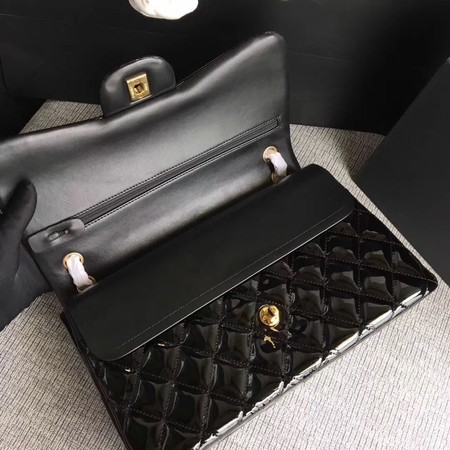 Chanel Classic Flap Bag Original Leather A1113 Black