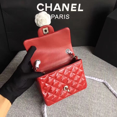 Chanel Classic Flap mini Bag Original Leather A1115 Red