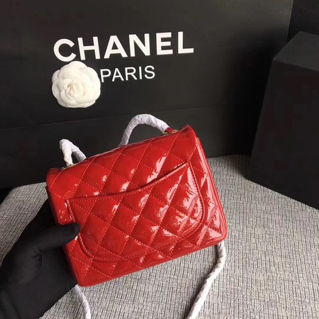 Chanel Classic Flap mini Bag Original Leather A1115 Red