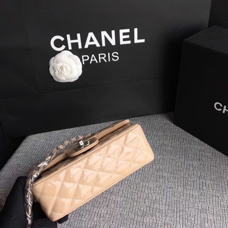 Chanel Classic Flap mini Bag Original Leather A1117 Apricot