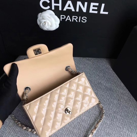 Chanel Classic Flap mini Bag Original Leather A1117 Apricot