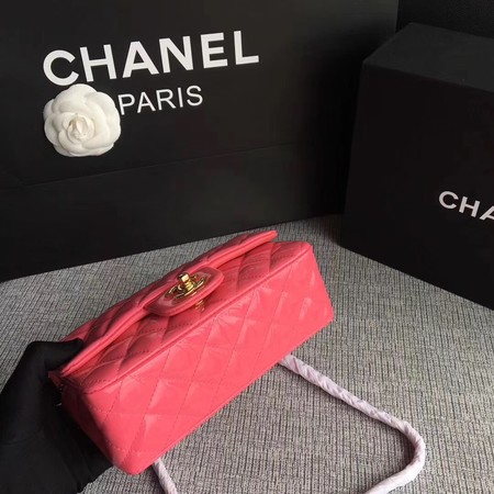 Chanel Classic Flap mini Bag Original Leather A1117 Pink