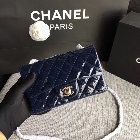 Chanel Classic Flap mini Bag Original Leather A1117 Royal