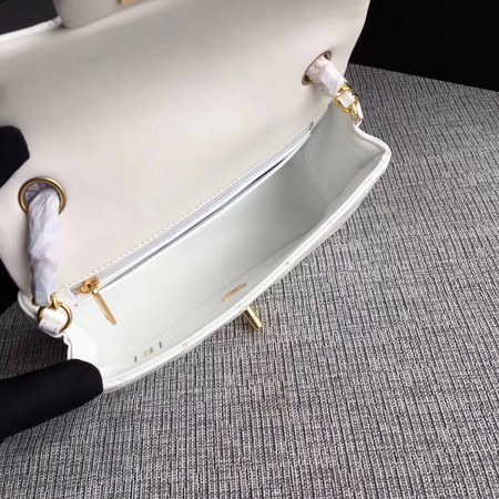 Chanel Classic Flap mini Bag Original Leather A1117 White