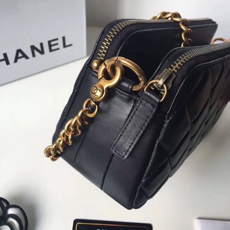 Chanel Shoulder Bag Original Sheepskin Leather A66270 Black