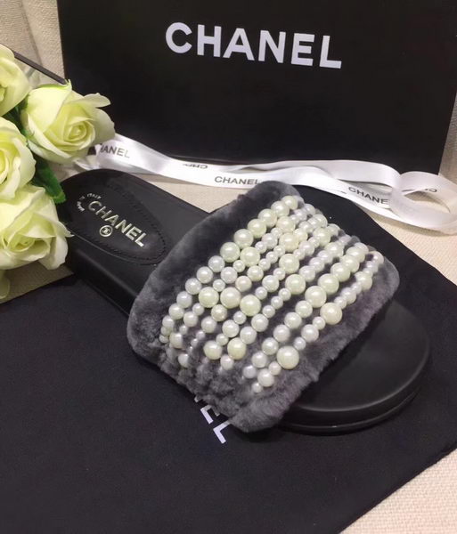 Chanel Slippers CH2239 Grey