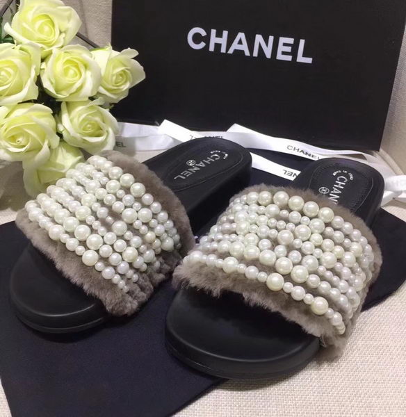 Chanel Slippers CH2239 Light Grey