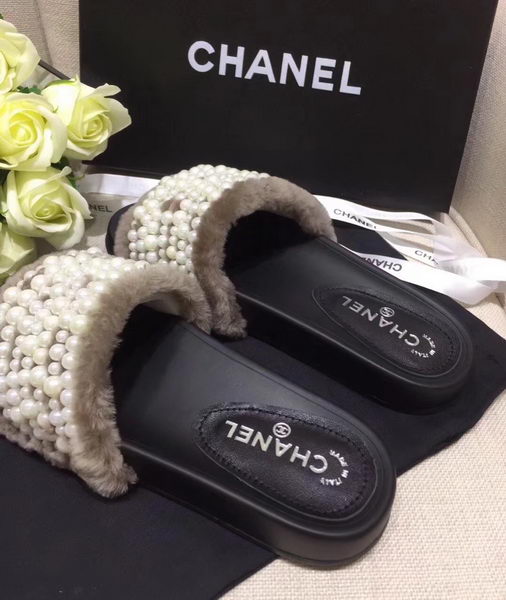 Chanel Slippers CH2239 Light Grey