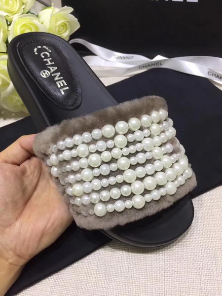 Chanel Slippers CH2239 Light Grey