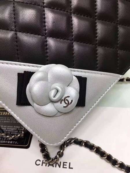 Chanel mini Flap Bag Sheepskin Leather A33814 Silver