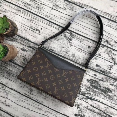 Louis Vuitton Monogram Canvas SAINT MICHEL M44030 Black