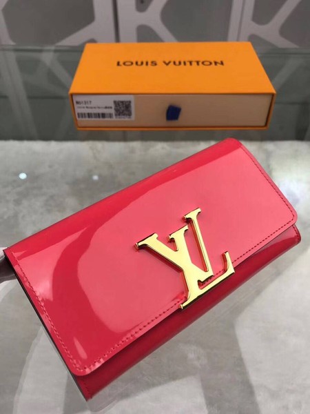 Louis Vuitton Patent Calf Leather LOUISE WALLET M64550 Pink