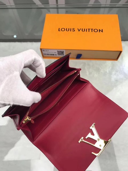 Louis Vuitton Patent Calf Leather LOUISE WALLET M64550 Rose