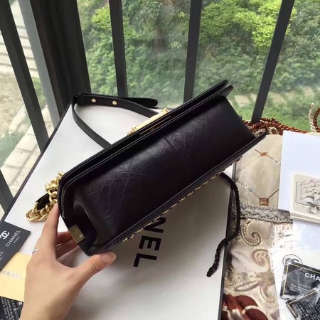 Boy Chanel Flap Bag Original Leather B67086 Black