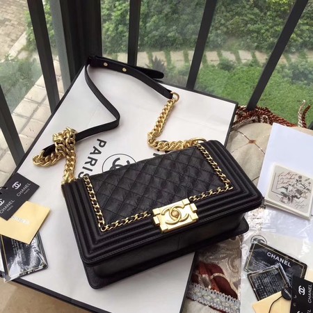 Boy Chanel Flap Bag Original Leather B67086 Black