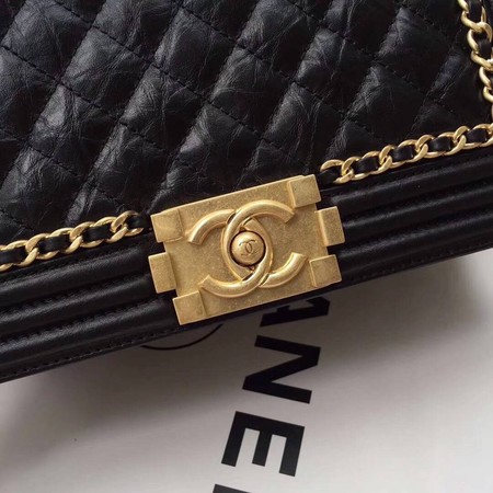 Boy Chanel Flap Bag Original Leather B67086 Black