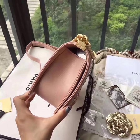 Boy Chanel Flap Bag Original Leather B67086 Pink