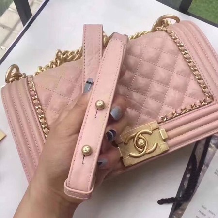 Boy Chanel Flap Bag Original Leather B67086 Pink