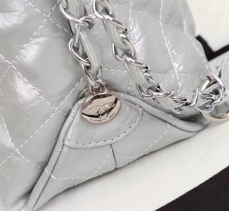 Chanel Shoulder Bag Calfskin Leather A33655 Silver