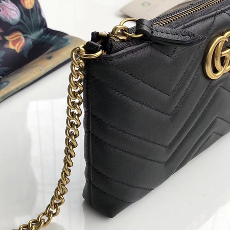 Gucci GG Marmont mini Chain Bag 443447 Black