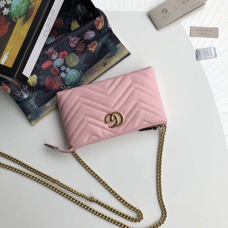 Gucci GG Marmont mini Chain Bag 443447 Light Pink