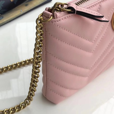 Gucci GG Marmont mini Chain Bag 443447 Light Pink