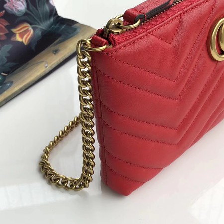 Gucci GG Marmont mini Chain Bag 443447 Red