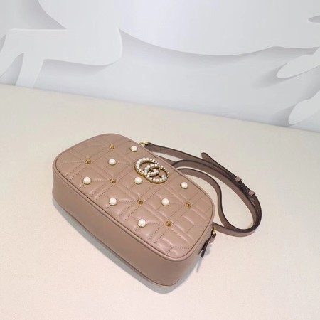 Gucci GG Marmont Small Shoulder Bag 447632 Pink