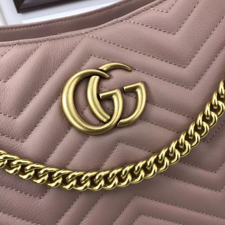 Gucci GG Marmont Medium Matelasse Shoulder Bag 453569 Pink