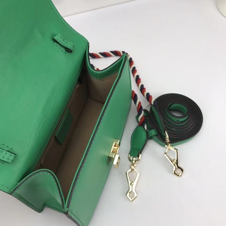 Gucci Sylvie Lather mini Bag 470270 Green