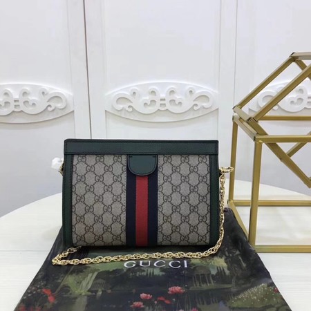 Gucci Ophidia GG Small Shoulder Bag 503877 Green