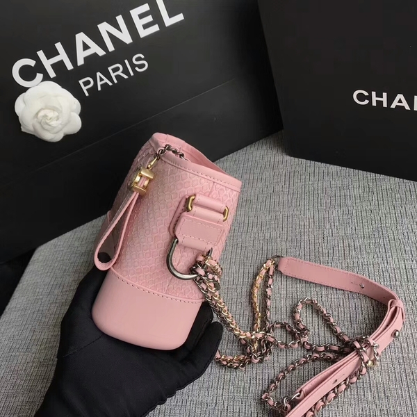 Chanel Gabrielle Mini Shoulder Bag Original Python Leather 8122A Pink