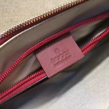 Gucci GG Supreme Canvas Wrist Wallet 428449 Red