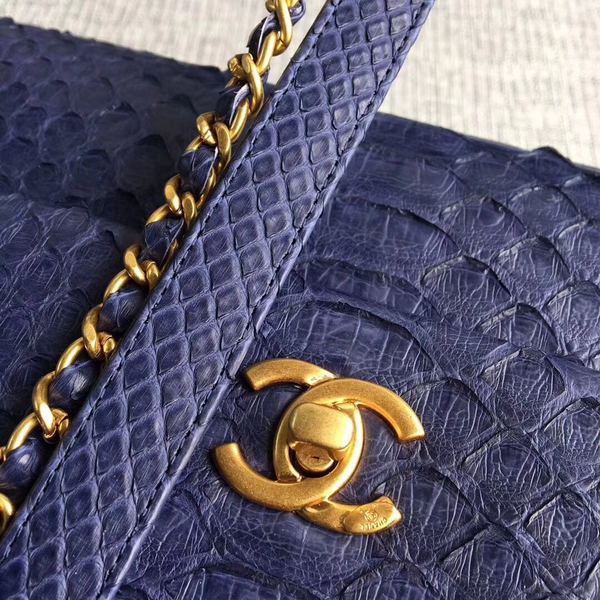 Chanel Original Python Leather Tote Bag 8119B