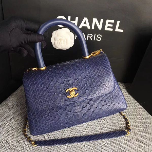 Chanel Original Python Leather Tote Bag 8119B