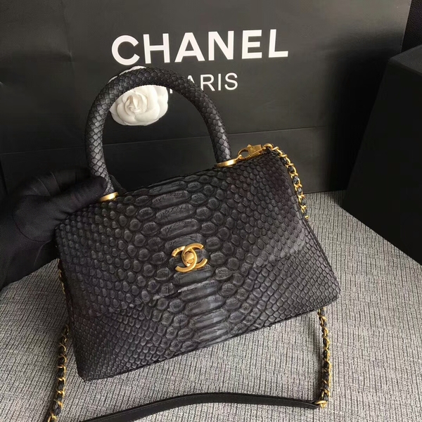 Chanel Original Python Leather Tote Bag 8119E