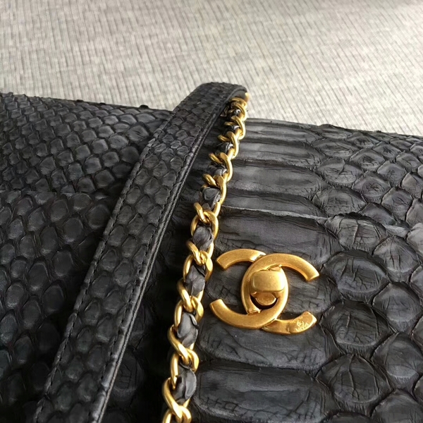 Chanel Original Python Leather Tote Bag 8119E