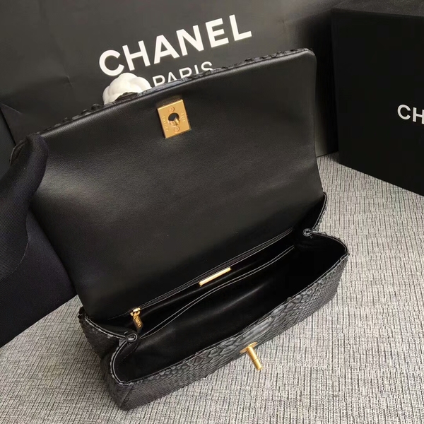 Chanel Original Python Leather Tote Bag 8119E