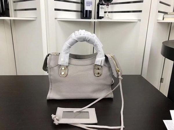 Balenciaga Giant City Gold Studs Handbag B084336 Light Grey