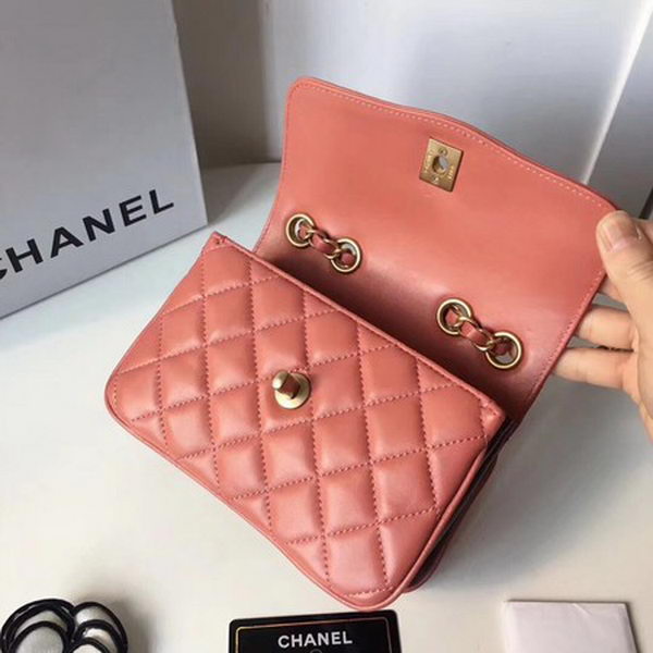 Chanel Classic Shoulder Bag Original Sheepskin Leather A57029 Pink