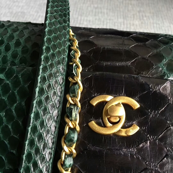 Chanel Original Python Leather Tote Bag 8119H