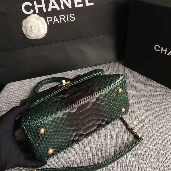 Chanel Original Python Leather Tote Bag 8119H