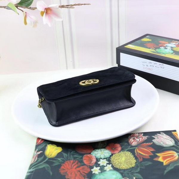 Gucci GG Marmont Embroidered Velvet Mini Bag 488426 Black