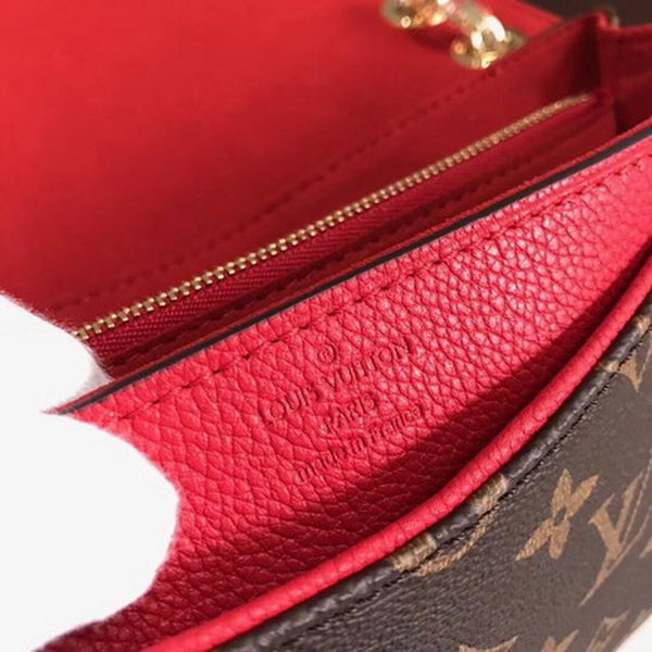 Louis Vuitton Monogram Canvas Pallas Chain Cerise M41201 Red