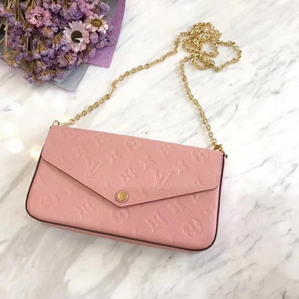 Louis Vuitton Monogram Empreinte POCHETTE FeLICIE M64064 Pink