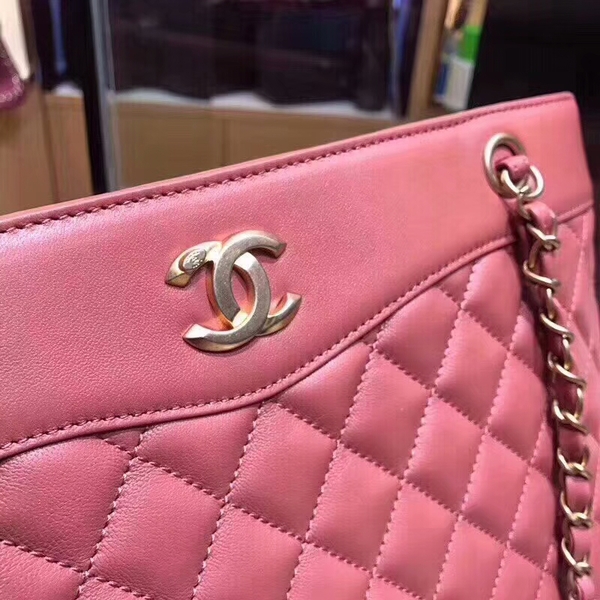 Chanel Original Sheepskin Leather Tote Bag 8810 Pink