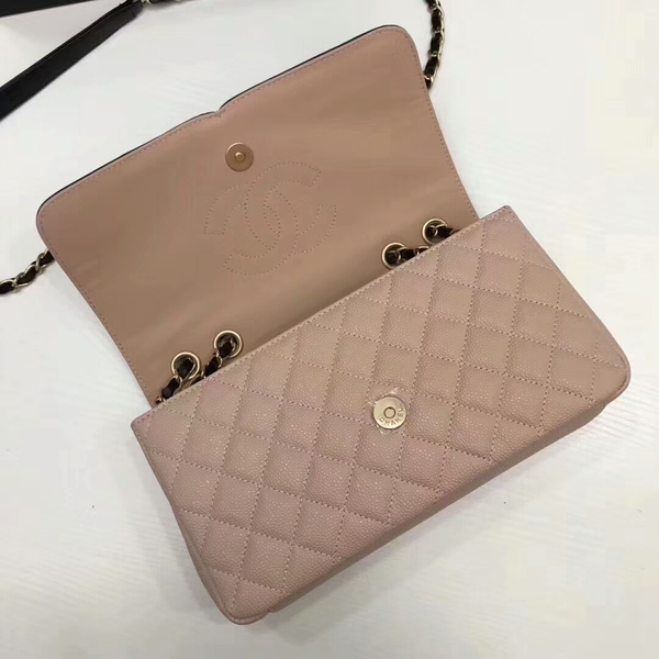 Chanel Original Cannage Pattern Shoulder Bag 66870 Pink