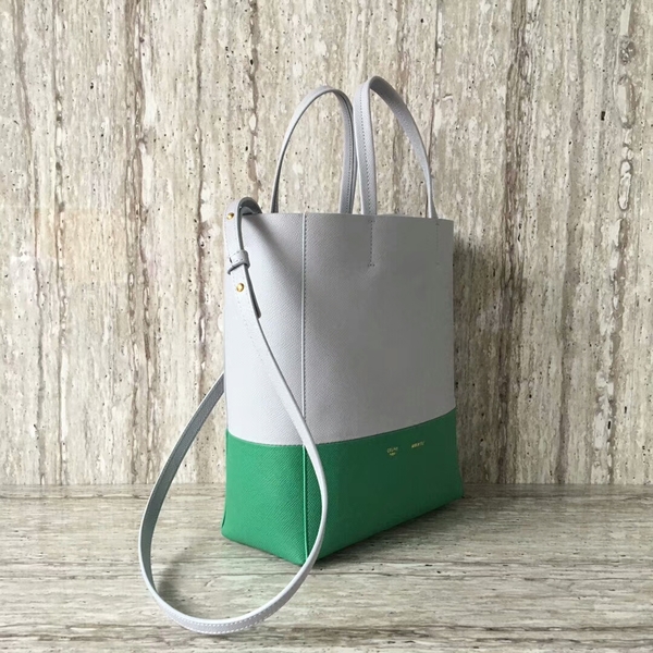 Celine Cabas Phantom Bags Calfskin Leather C2204 Grey&Green