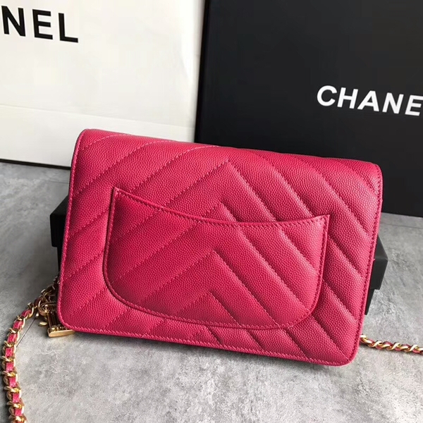 Chanel Owl Pendant Flap Shoulder Bag Calfskin Leather A33814 Pink