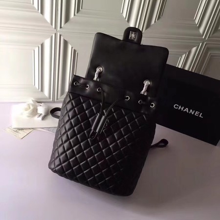 Chanel Backpack Original Sheepskin Leather 91122 Black